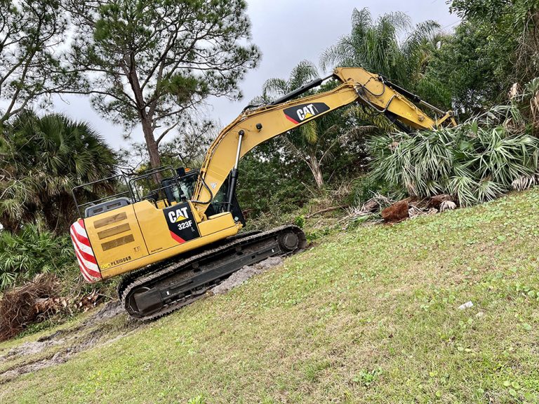 Machine Picking Up Debris